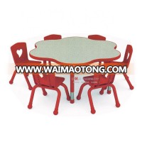 Kids Table and Chair Nursely School Flower Shape Table and Chair